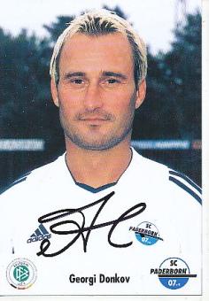 Georgi Donkov   SC Paderborn  Fußball Autogrammkarte original signiert 