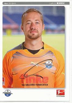 Lukas Kruse  SC Paderborn  Fußball Autogrammkarte original signiert 