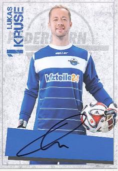 Lukas Kruse  SC Paderborn  Fußball Autogrammkarte original signiert 