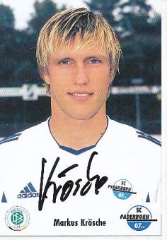 Markus Grösche  SC Paderborn  Fußball Autogrammkarte original signiert 