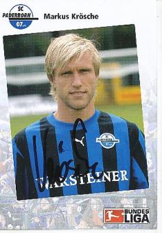 Markus Grösche  SC Paderborn  Fußball Autogrammkarte original signiert 