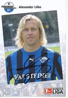 Alexander Löbe   SC Paderborn  Fußball Autogrammkarte original signiert 