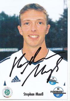 Stephan Maaß  SC Paderborn  Fußball Autogrammkarte original signiert 