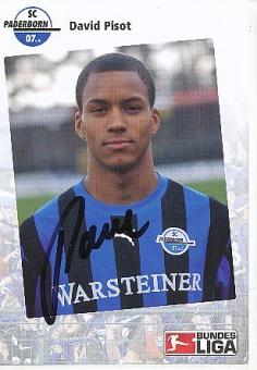 David Pisot  SC Paderborn  Fußball Autogrammkarte original signiert 