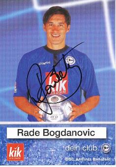 Rade Bogdanovic   Arminia Bielefeld  Fußball Autogrammkarte original signiert 