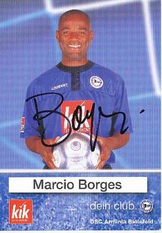 Marcio Borges   Arminia Bielefeld  Fußball Autogrammkarte original signiert 