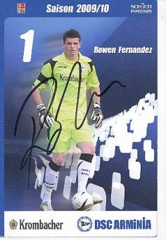 Rowen Fernandez   Arminia Bielefeld  Fußball Autogrammkarte original signiert 