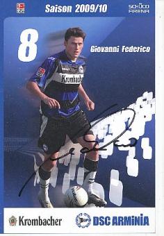 Giovanni Federico   Arminia Bielefeld  Fußball Autogrammkarte original signiert 