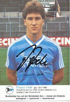 Franco Foda  Arminia Bielefeld  Fußball Autogrammkarte original signiert 