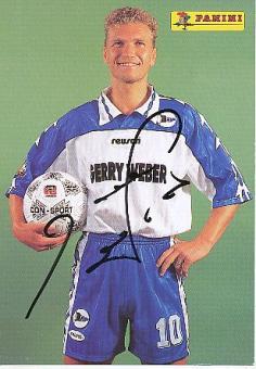 Thomas von Heesen  Arminia Bielefeld  Fußball Autogrammkarte original signiert 
