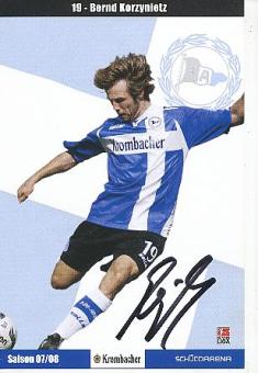 Bernd Korzynietz  Arminia Bielefeld  Fußball Autogrammkarte original signiert 