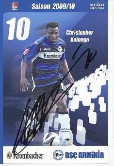Christopher Katongo  Arminia Bielefeld  Fußball Autogrammkarte original signiert 