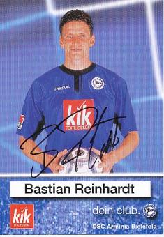 Bastian Reinhardt  Arminia Bielefeld  Fußball Autogrammkarte original signiert 