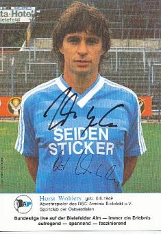 Horst Wohlers   Arminia Bielefeld  Fußball Autogrammkarte original signiert 