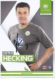Dieter Hecking   Wolfsburg   VFL Wolfsburg   VFL Wolfsburg  Fußball Autogrammkarte original signiert 