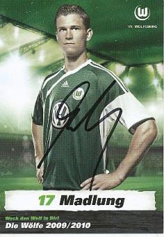 Alexander Madlung   VFL Wolfsburg   VFL Wolfsburg  Fußball Autogrammkarte original signiert 