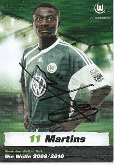 Obafemi Martins   VFL Wolfsburg   VFL Wolfsburg  Fußball Autogrammkarte original signiert 