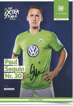 Paul Seguin   VFL Wolfsburg  Fußball Autogrammkarte original signiert 