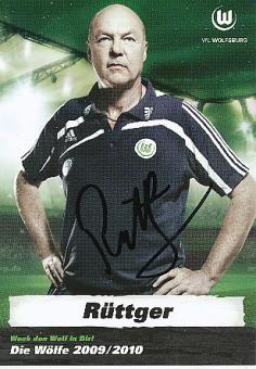 Heribert Rüttger   VFL Wolfsburg  Fußball Autogrammkarte original signiert 