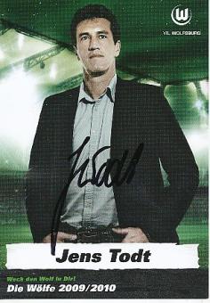 Jens Todt    VFL Wolfsburg  Fußball Autogrammkarte original signiert 