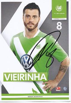 Vieirinha    VFL Wolfsburg  Fußball Autogrammkarte original signiert 