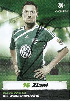 Karim Ziani   VFL Wolfsburg  Fußball Autogrammkarte original signiert 