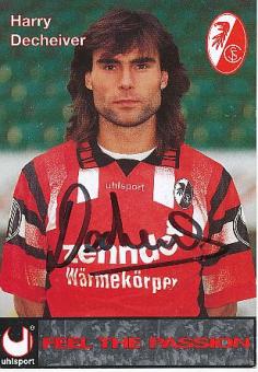 Harry Decheiver    SC Freiburg  Fußball Autogrammkarte original signiert 