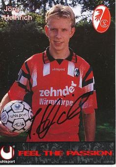 Jörg Heinrich    SC Freiburg  Fußball Autogrammkarte original signiert 
