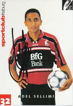 Adel Sellimi   SC Freiburg  Fußball Autogrammkarte original signiert 
