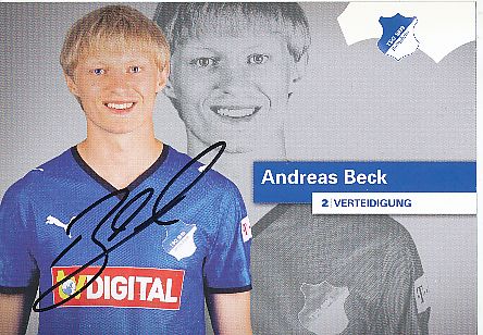 Andreas Beck  TSG 1899 Hoffenheim  Fußball Autogrammkarte original signiert 