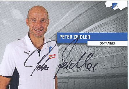 Peter Zeidler   TSG 1899 Hoffenheim  Fußball Autogrammkarte original signiert 