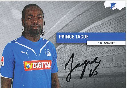 Prince Tagoe  TSG 1899 Hoffenheim  Fußball Autogrammkarte original signiert 