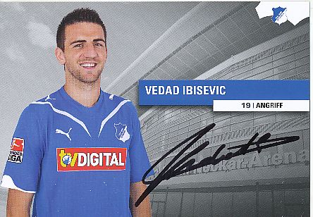 Vedad Ibisevic  TSG 1899 Hoffenheim  Fußball Autogrammkarte original signiert 