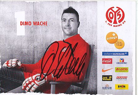 Dimo Wache   FSV Mainz 05  Fußball Autogrammkarte original signiert 