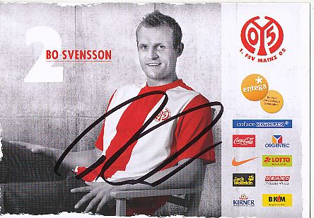 Bo Svensson   FSV Mainz 05  Fußball Autogrammkarte original signiert 