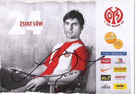 Zsolt Löw  FSV Mainz 05  Fußball Autogrammkarte original signiert 