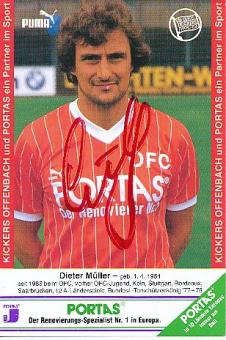 Dieter Müller  Kickers Offenbach  Fußball Autogrammkarte original signiert 