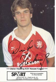 Dieter Hecking  KSV Hessen Kassel  Fußball Autogrammkarte original signiert 