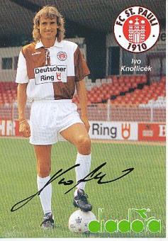 Ivo Knoflicek   FC St.Pauli  Fußball Autogrammkarte original signiert 
