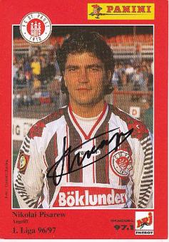 Nikolai Pisarew   FC St.Pauli  Fußball Autogrammkarte original signiert 