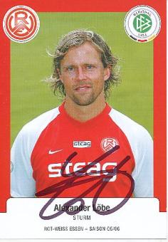 Alexander Löbe  Rot Weiß Essen  Fußball Autogrammkarte original signiert 