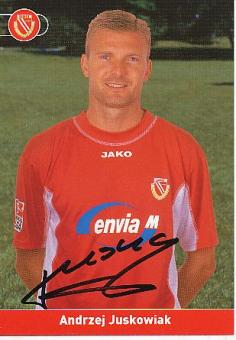 Andrzej Juskowiak  Energie Cottbus  Fußball Autogrammkarte original signiert 