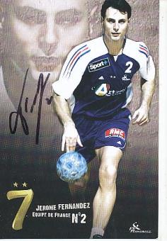 Jerome Fernandez  Frankreich  Handball  Autogrammkarte  original signiert 