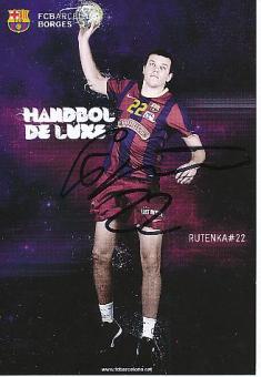 Siarhei Rutenka   FC Barcelona  Handball  Autogrammkarte  original signiert 