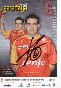 Ruben Garabaya   Spanien  Handball  Autogrammkarte  original signiert 