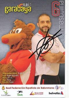 Ruben Garabaya   Spanien  Handball  Autogrammkarte  original signiert 