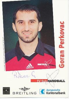 Goran Perkovac  TV Suhr  Kroatien   Handball  Autogrammkarte  original signiert 
