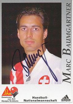 Marc Baumgartner   Schweiz   Handball  Autogrammkarte  original signiert 