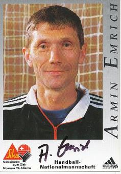 Armin Emrich  Schweiz   Handball  Autogrammkarte  original signiert 