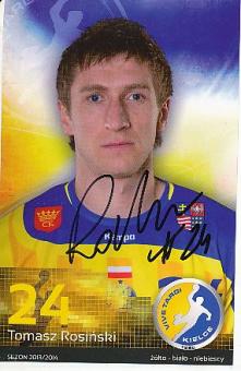 Tomasz Rosinski   Vive Targi Kielce  Handball  Autogrammkarte  original signiert 